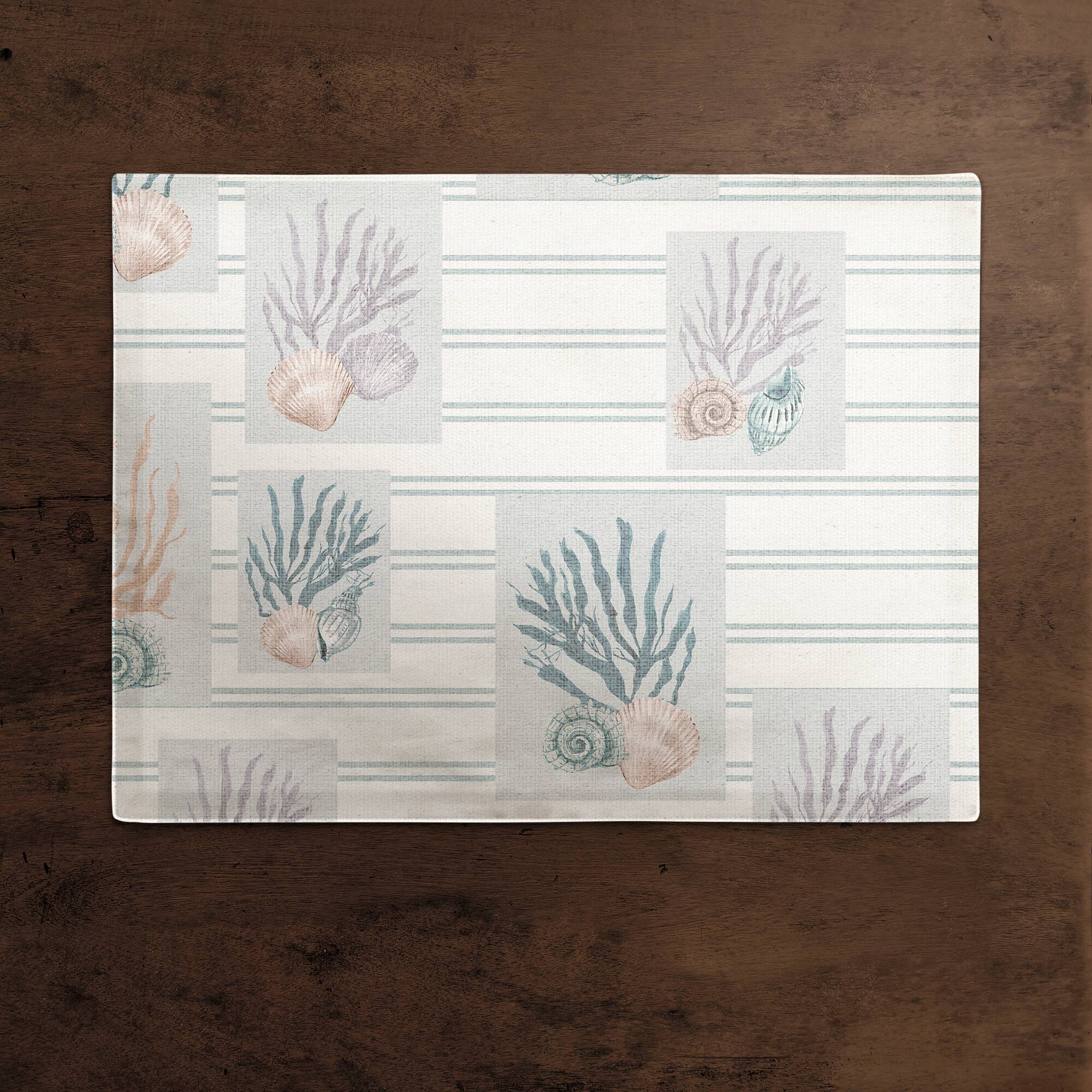 Shell Panels Cotton Twill Placemat
